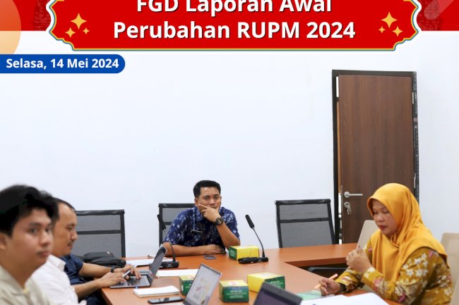 Dinas Penanaman Modan Dan Pelayanan Terpadu Satu Pintu (DPMPTSP) Kabupaten Klaten Melaksanakan Rapat FGD Laporan Awal Perubahan RUPM 2024 bersama Konsultan ICDE.