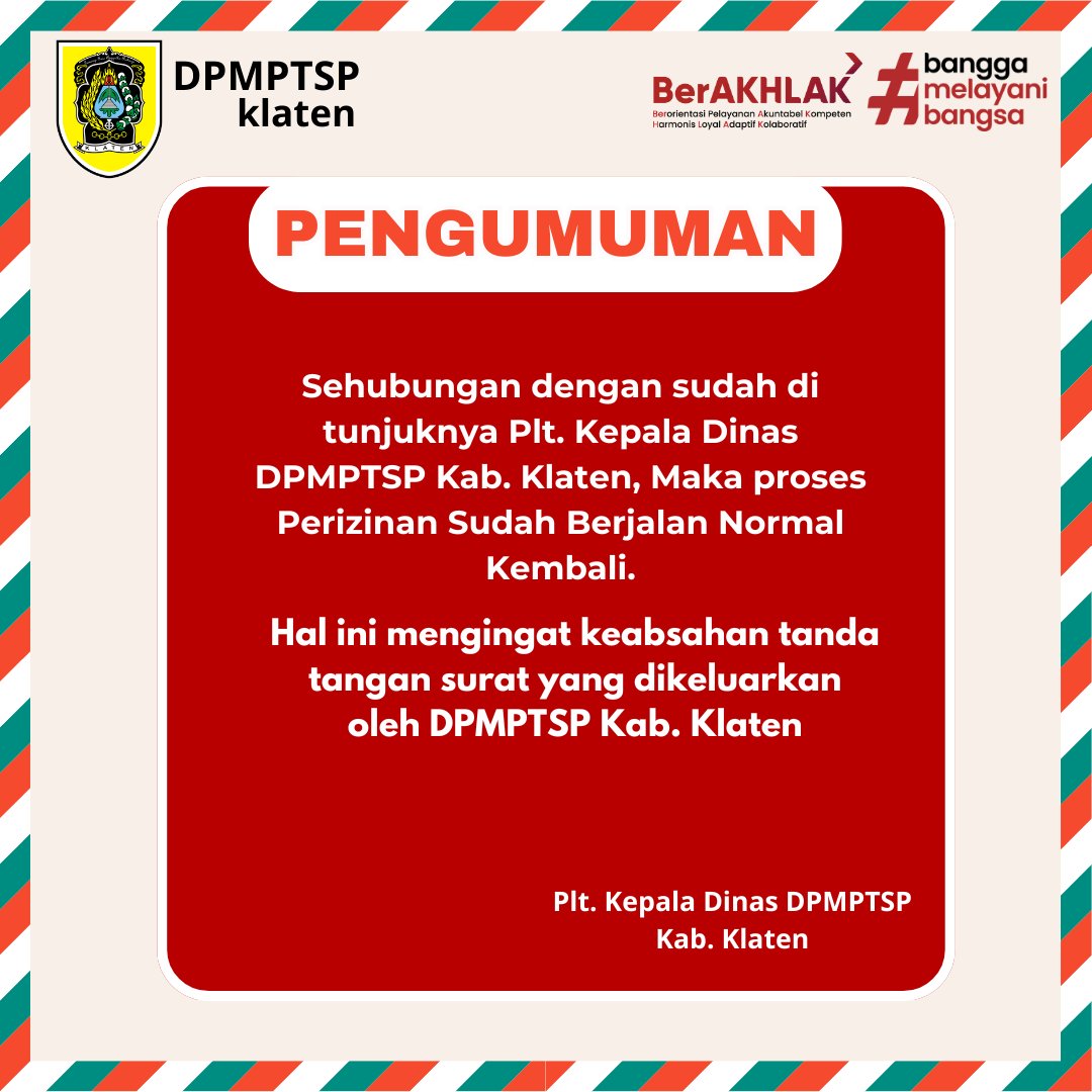 PENGUMUMAN