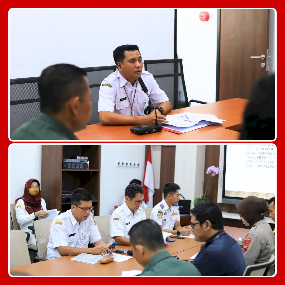 Rapat Koordinasi Kegiatan Pengendalian Pelaksanaan Penanaman Modal yang Manjadi Kewenangan Daerah Kabupaten Klaten Tahun 2024