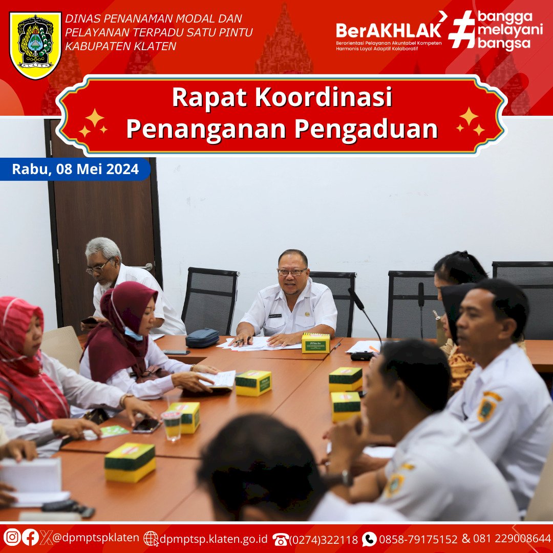 Rapat Koordinasi Penanganan Pengaduan