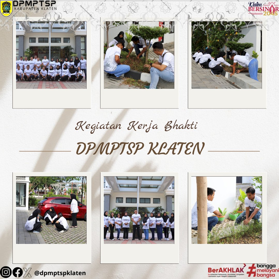 Kerja Bakti Bersih-Bersih Kantor