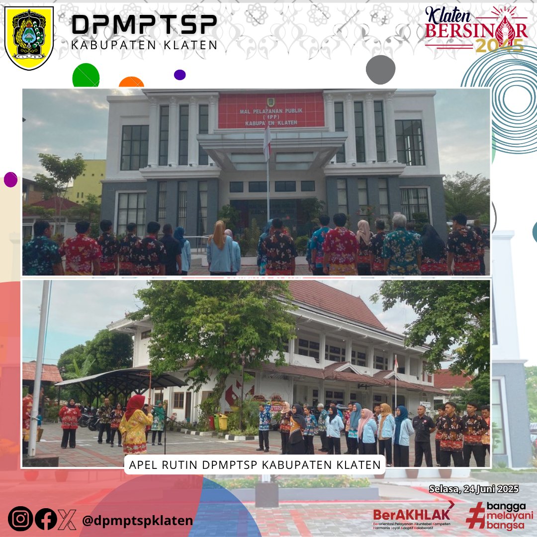 Apel Rutin Dinas Penanaman Modal dan Pelayanan Terpadu Satu Pintu (DPMPTSP) Kabupaten Klaten